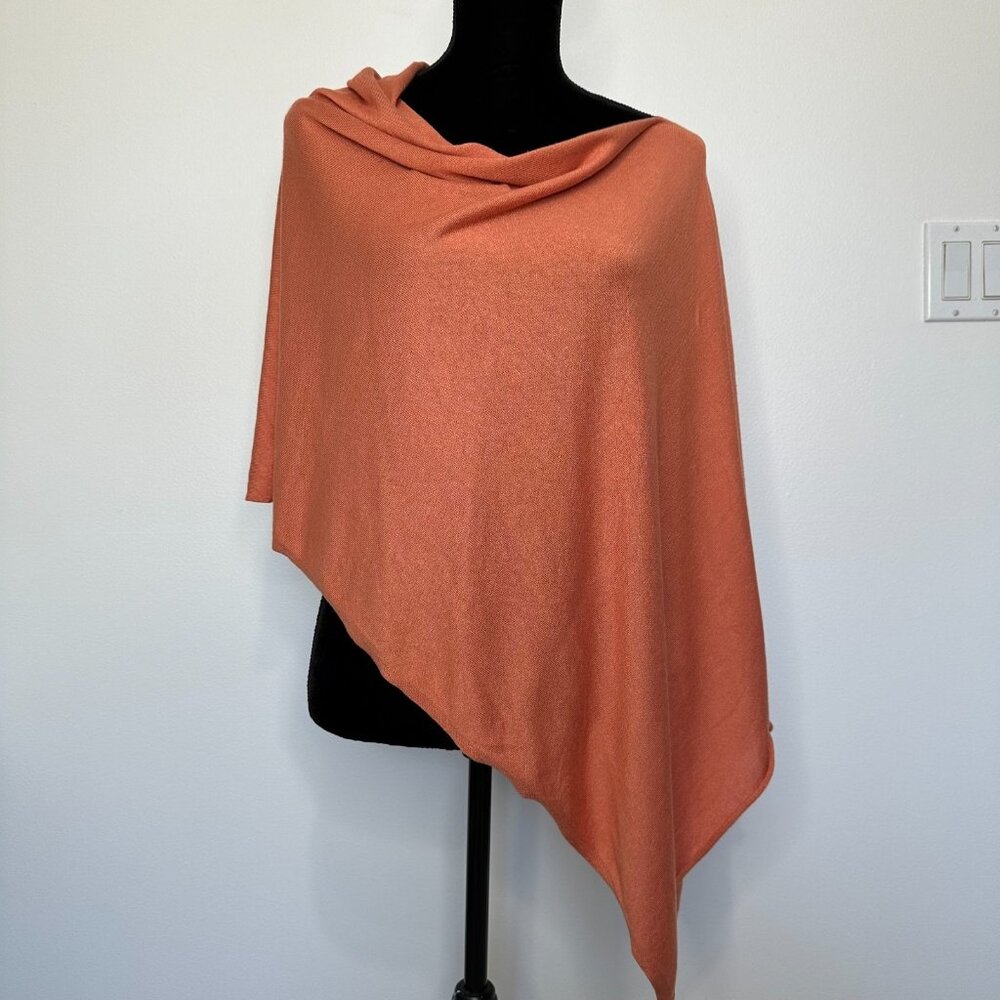 Kerisma Poncho Dress Topper Asymmetrical Bamboo blend Orange‎